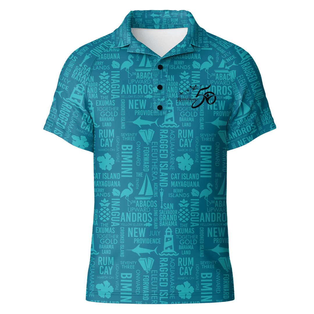トップス 50s ~ NASSAU BAHAMAS Printed Shirts 1950'S〜 NASSAU IN THE BAHAMAS PRINTED COTTON LEISURE SHIRT